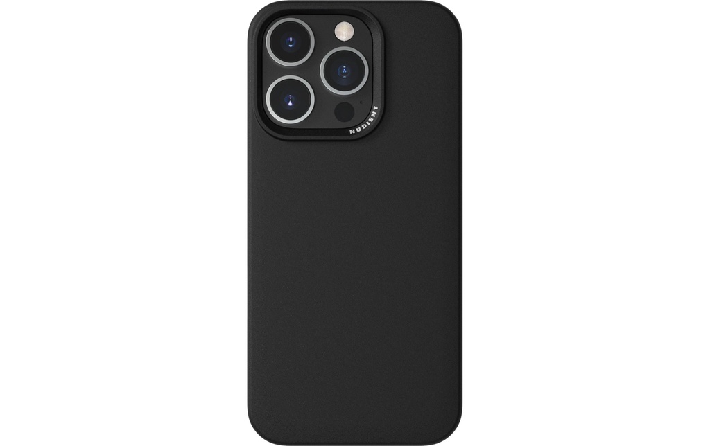 Nudient Coque arrière Boîtier mince Magsafe iPhone 16 Pro Noir d'encre