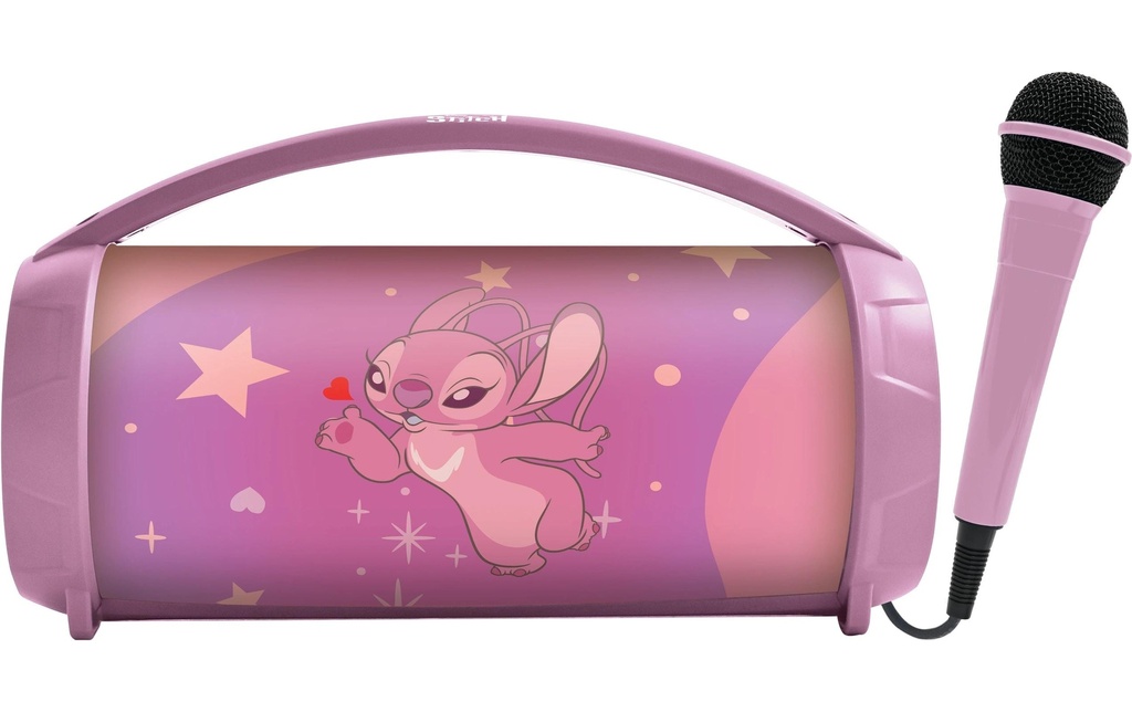 Lexibook Enceinte karaoké Bluetooth Disney Stitch Angel