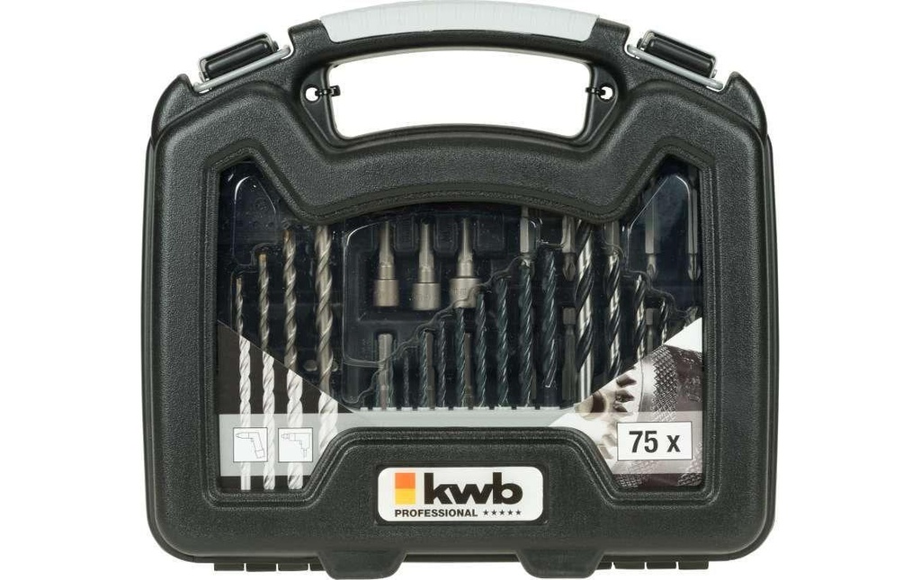 kwb Kits de forets et de bits 75 pièces