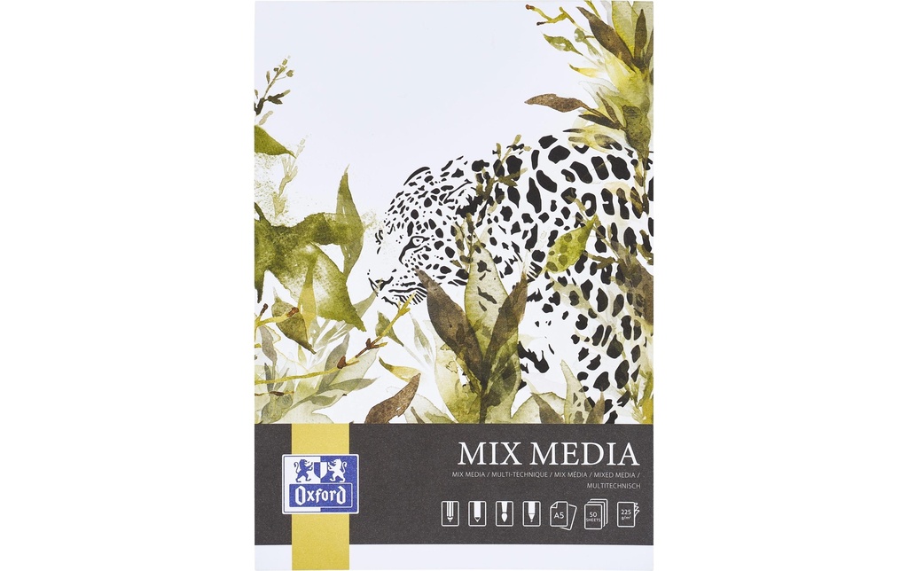 Oxford Bloc aquarelle 50 feuilles, A5