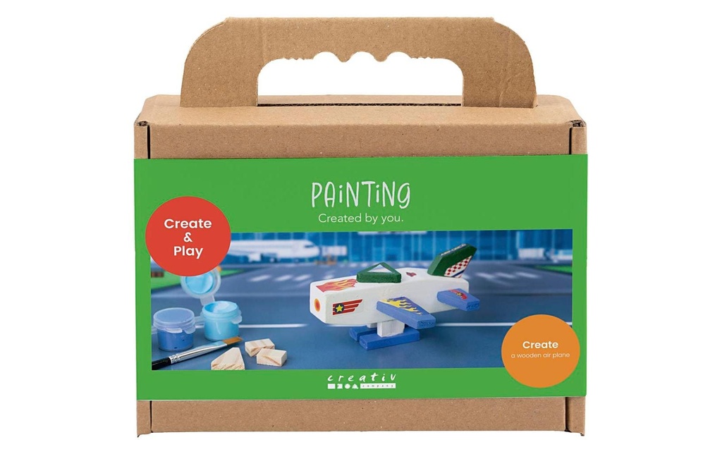 Creativ Company Kits de bricolage - Peinture, avion, harmonie en bleu-vert