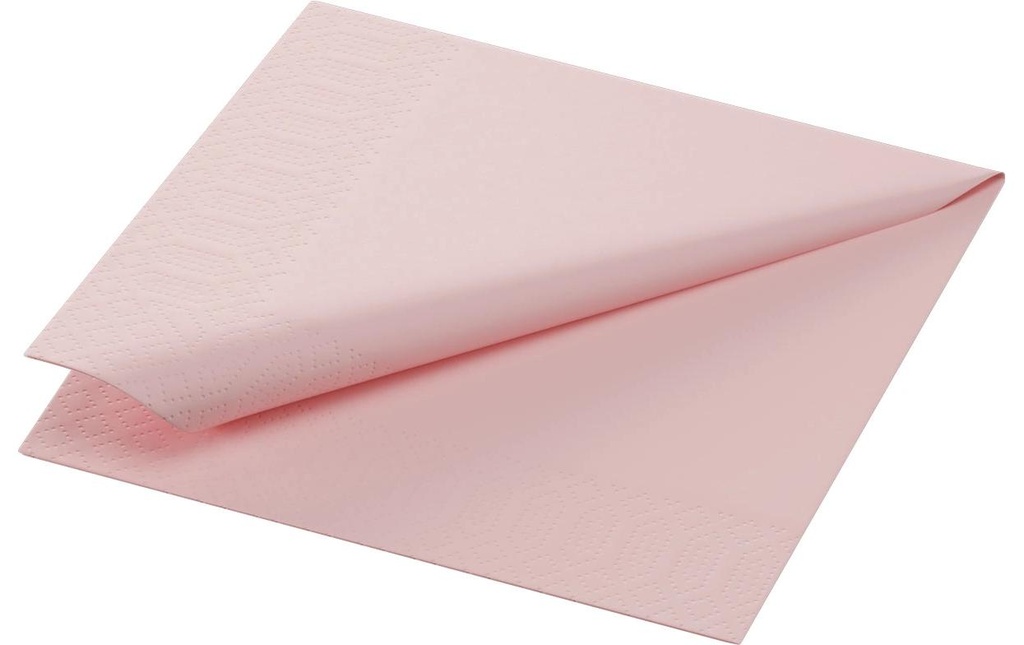 Duni Serviettes en papier Tissue 24 cm x 24 cm, 250 Pièce/s, Rose
