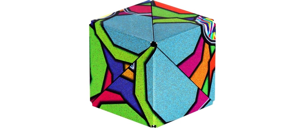 Shashibo Cube Stained Glass – par l'artiste Laurence Gartel 2.0