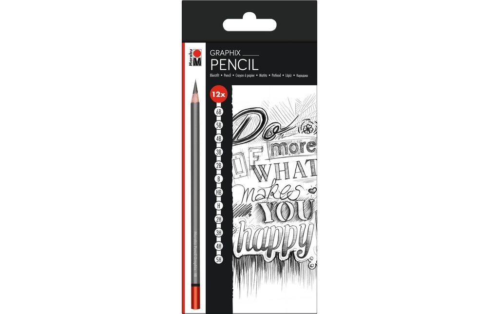 Marabu Crayon Set Graphix 12 pièces