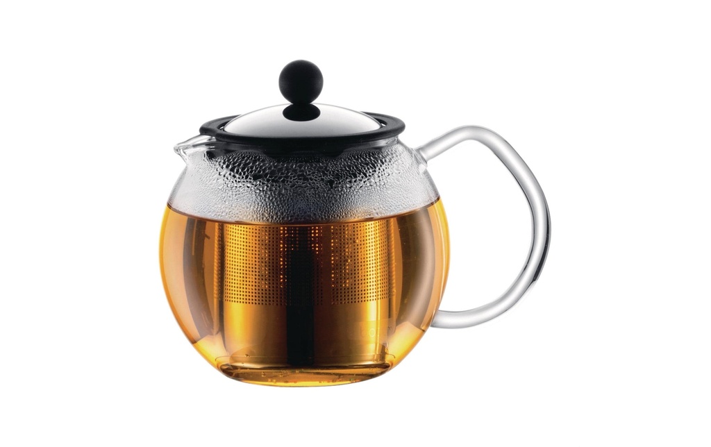 Bodum Théière Assam  0.5 l, Noir brillant