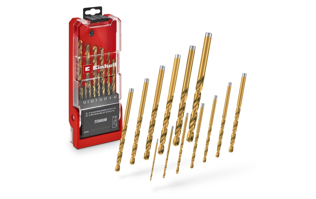 Einhell Kits de forets à métaux HSS-TiN 13tlg LS