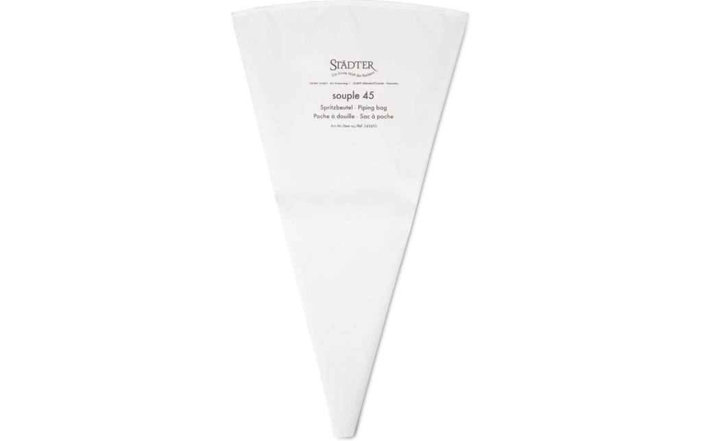 Städter Poche à douilles Profi Souple 45 cm, blanc