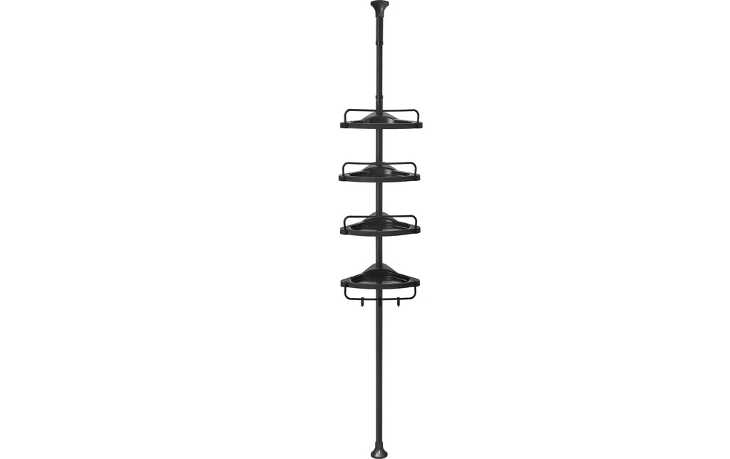 Songmics Supports pour produit de douche 85-305 cm, Noir