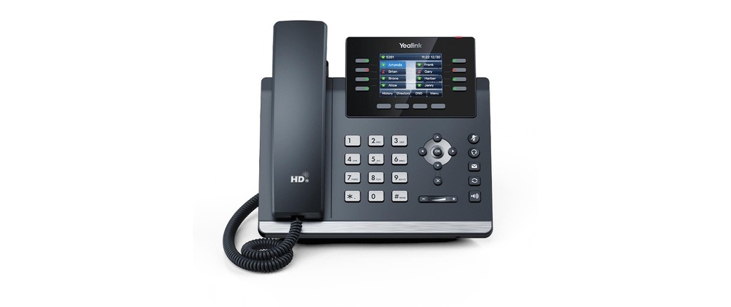 Yealink Téléphone de bureau SIP T4 (U) Series T44U POE Advanced Gris