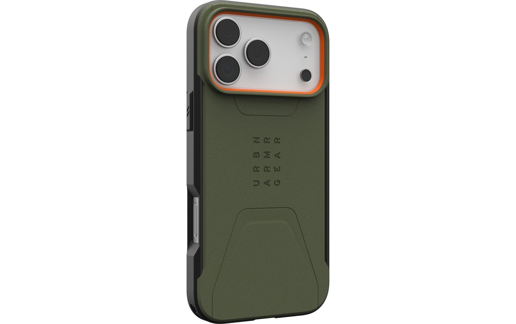 UAG Coque arrière Civilian MS iPhone 17 Pro Max Olive/Pop