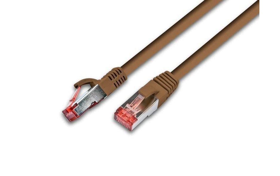 Wirewin Câble patch RJ-45 - RJ-45, Cat 6, S/FTP, 1 m, Brun