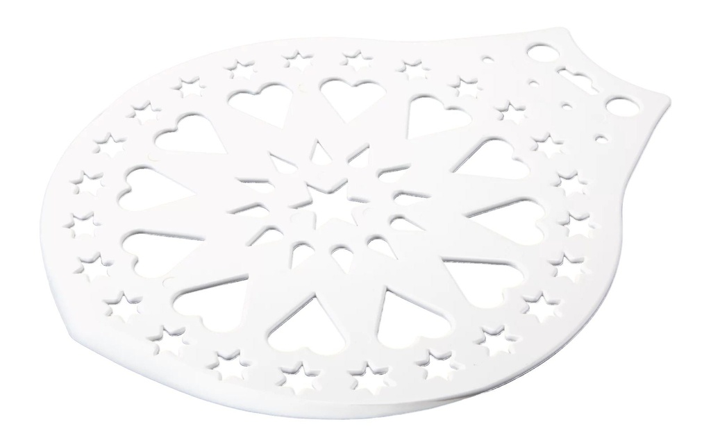 Städter Pochoir à gâteau Blanc, 28 cm
