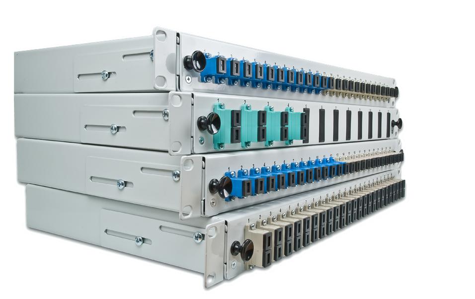 Lightwin Kits de répartiteur 19” Boîte avec 4x LC duplex OM3