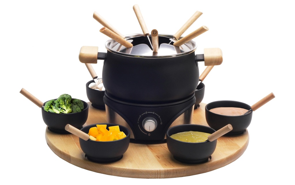 Nouvel Service à fondue à la viande Mia 21 Pièce/s, Noir