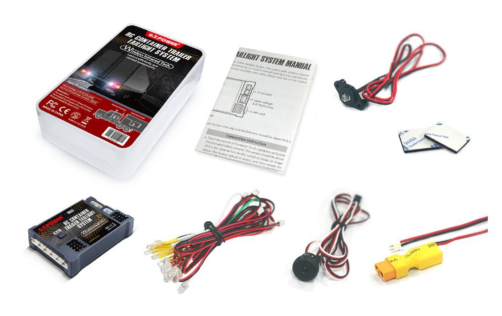 G.T. Power Éclairage LED pour les remorques de camions 1:14