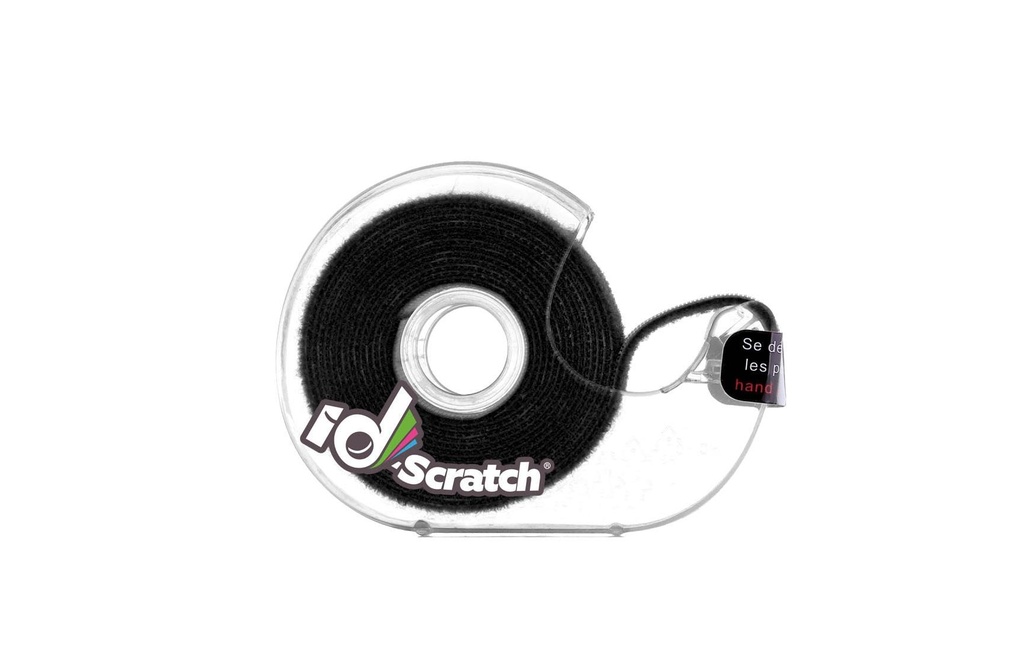 Patchsee Boîte de bande auto-agrippante ID-SCRATCH Boîte distributrice Noir