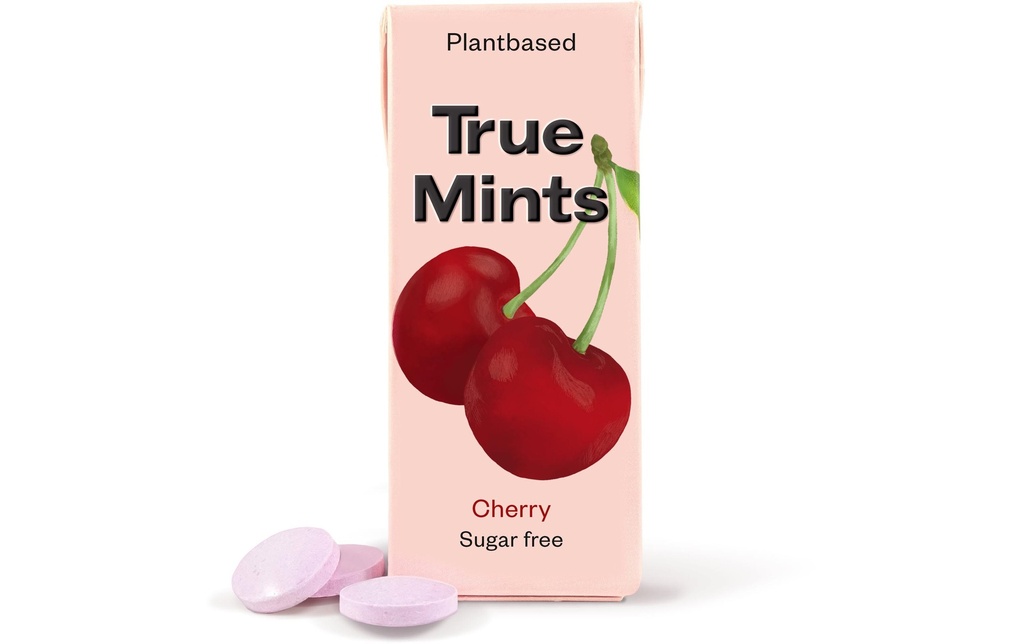True Gum Bonbons True Mints cerise 13 g