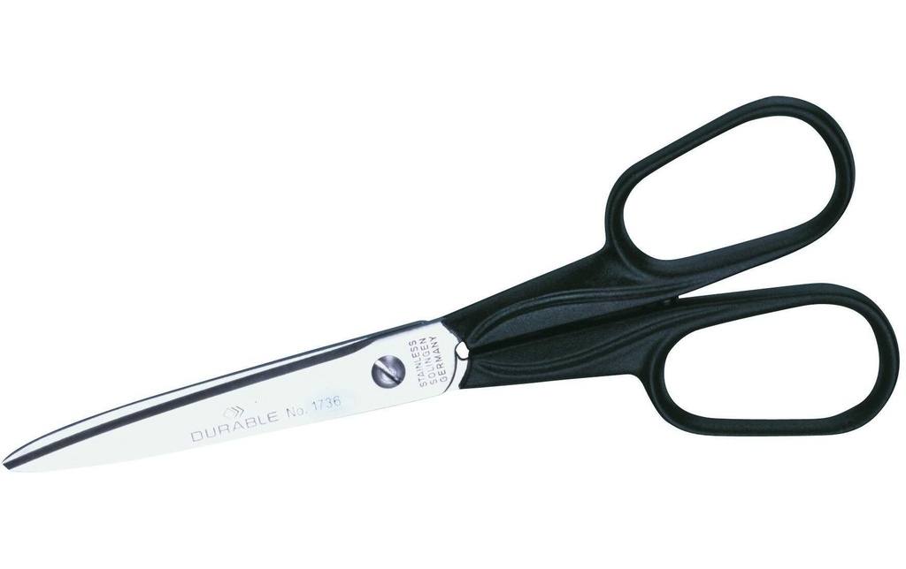 DURABLE Ciseaux 15 cm, Acier inoxydable, Universel
