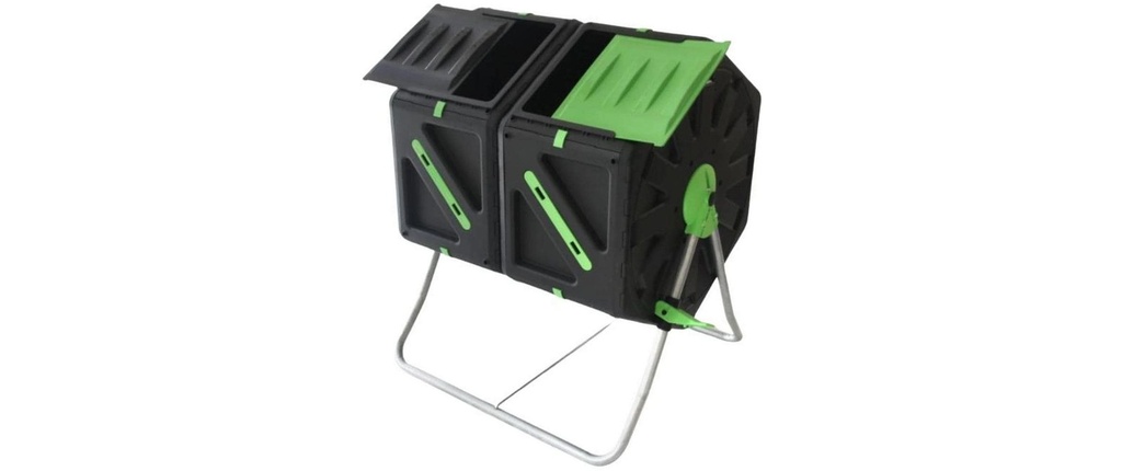 Plastia Composteur chancelant Duo Noir, 70 l