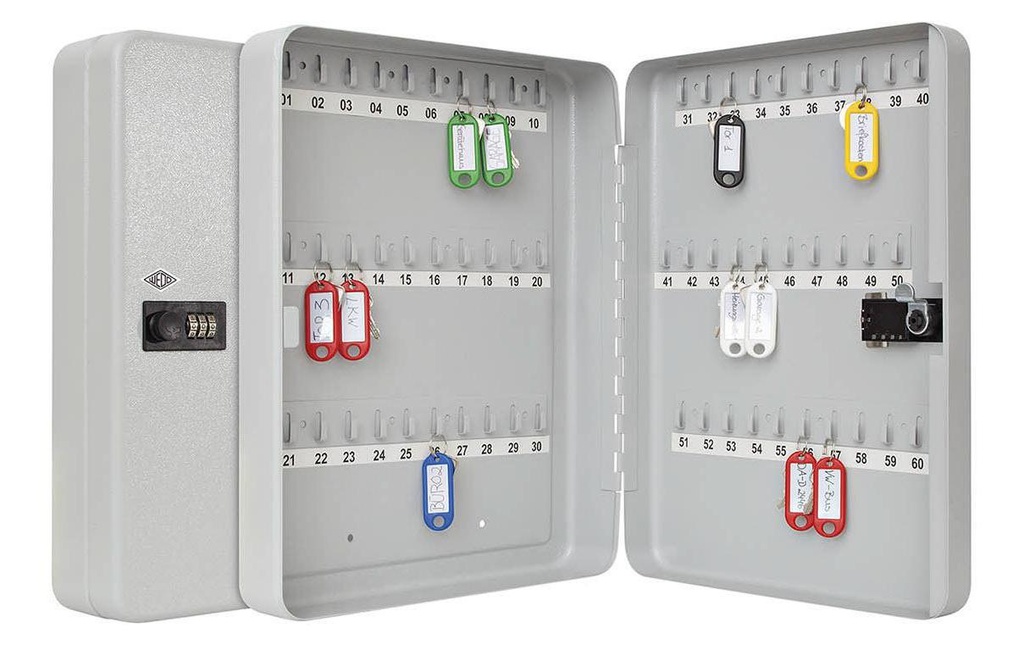 WEDO Armoire à clé avec serrure à combinaison, 60 clés