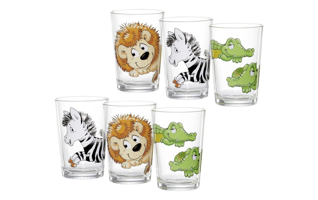 Ritzenhoff & Breker Verre à boire pour enfants Zoo heureux 6 pièces