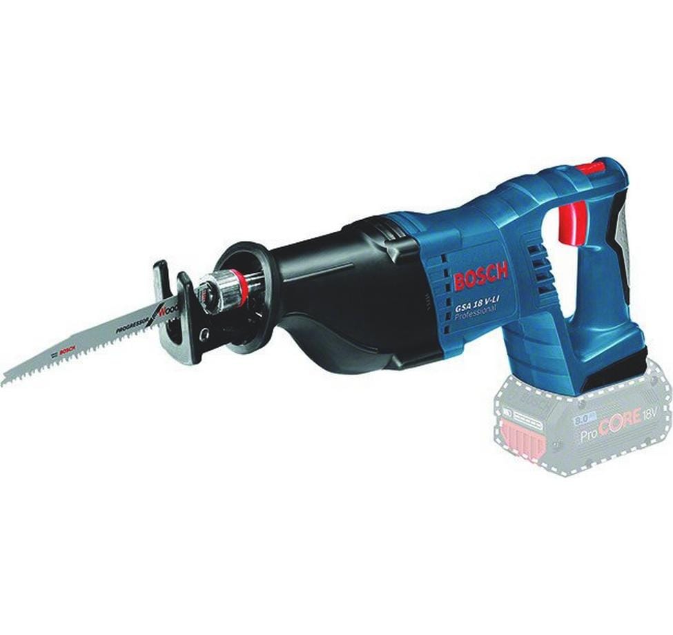 Bosch Professional Scie-sabre sans fil GSA 18V-LI Solo, L-Boxx