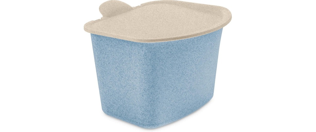 Koziol Seau de recyclage Bibo 3 l, Bleu fleur