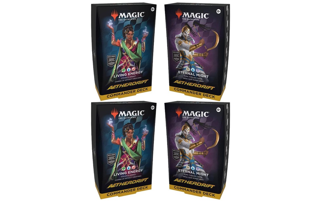 Magic: The Gathering MTG Aetherdrift Commander-Decks Display -EN-