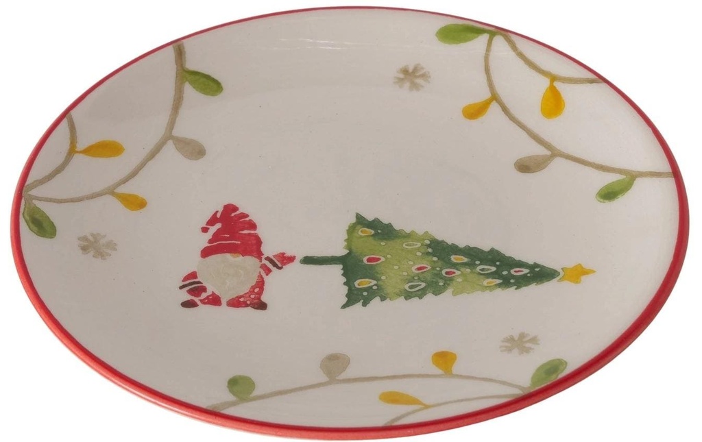Boltze Assiette Noelo céramique, 15.5 cm