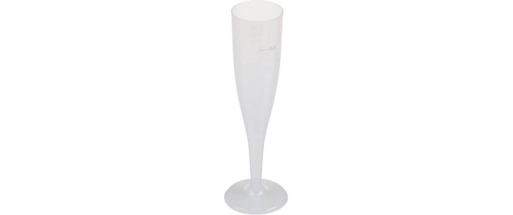 Webstar Flûte à champagne réutilisable en PP 140 ml 10 Pièce/s