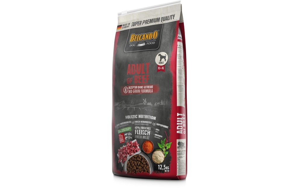 Belcando Alimentation sèche Adult GF Bœuf, 12,5 kg