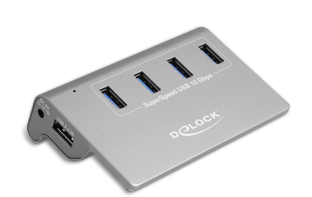 Delock Hub USB 64181 USB 3.1 - 4x USB-A / 1x port de charge