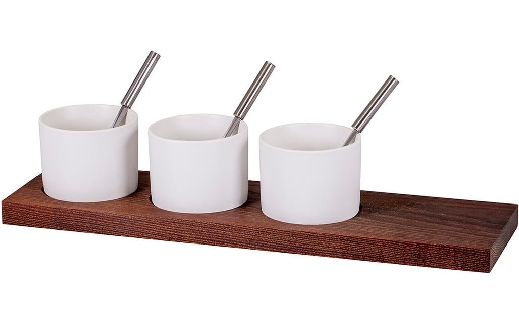 Kadastar Coupelle apéritif Trio petit Brun foncé