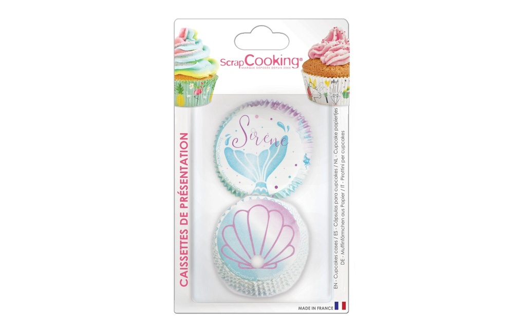 ScrapCooking Moule à muffins Mermaid 36 Pièce/s