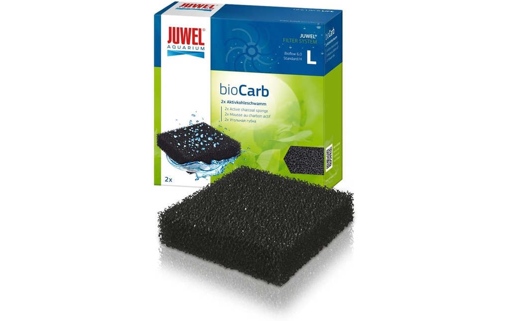 Juwel Éponge à charbon bioCarb L, 2 pièces