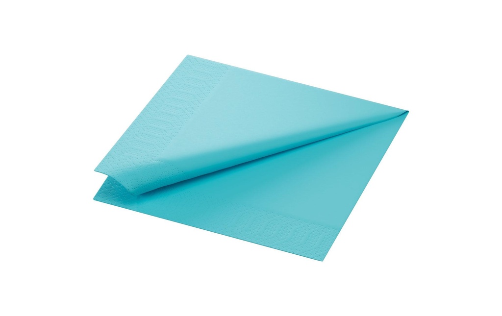 Duni Serviettes en papier 171548 40 cm x 40 cm, 250 Pièce/s, Bleu/Menthe