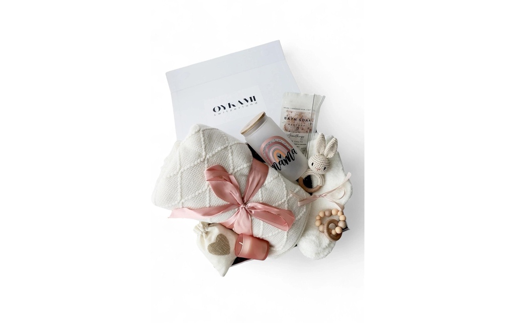 Oykami Coffret cadeau maman et bébé «Le Cap Blanc/rose