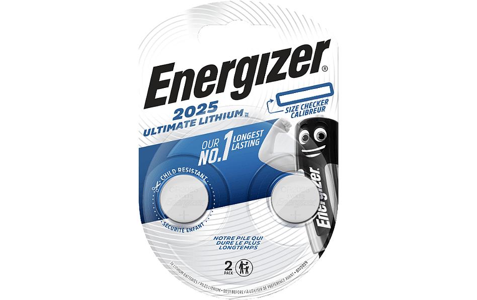 Energizer Pile bouton Ultimate Lithium CR-2025 , 2 Pièce/s