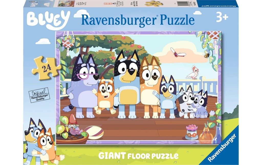 Ravensburger Puzzle de sol Bluey 24 pièces
