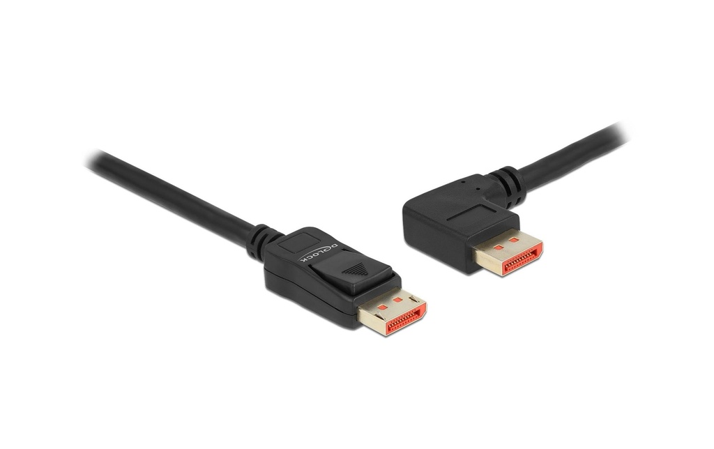 Delock Câble Coudé à gauche DisplayPort - DisplayPort, 2 m