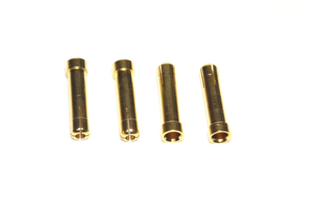 EP Adaptateur de connecteur en or 4 mm à 5 mm 4 pièces