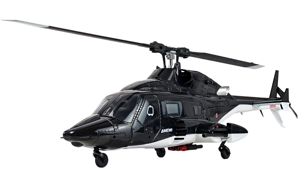 Amewi Hélicoptère Bell 222 Airwolf Pro 6 canaux 3D/6G RTF