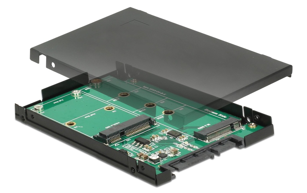 Delock Convertisseur 2.5″ Adaptateur M.2 / mSATA vers SATA