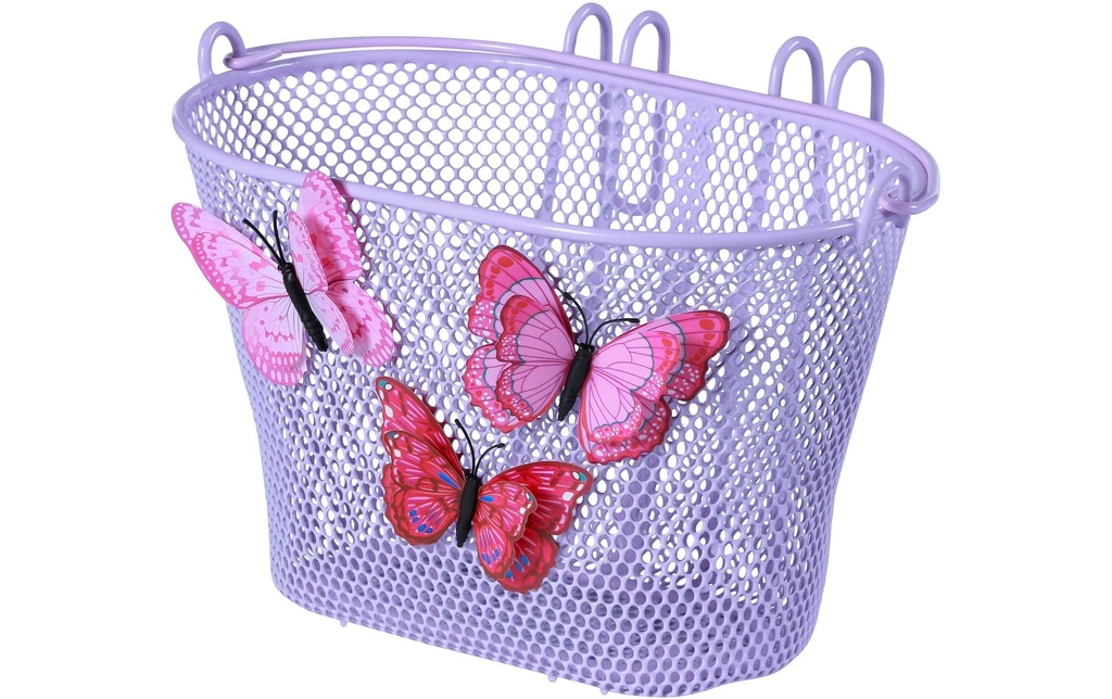 BASIL Panier à vélos Jasmin Butterfly pourpre
