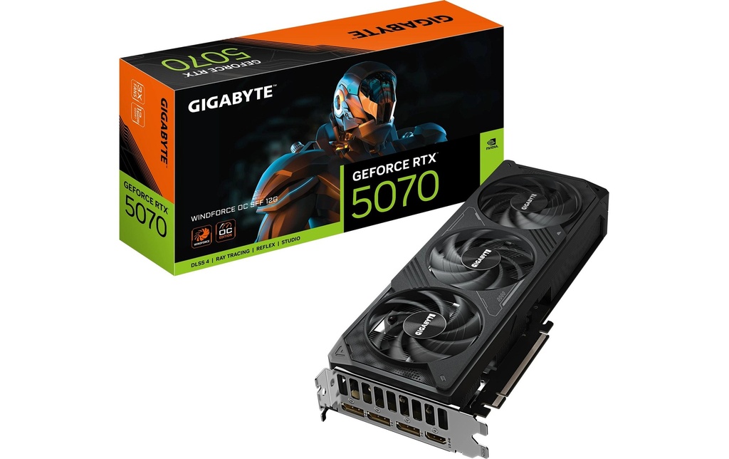 Gigabyte Carte graphique GeForce RTX 5070 WINDFORCE OC SFF 12 GB