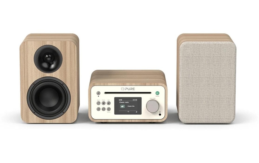 Pure Installation micro-HiFi Classic Stereo Mini Chêne
