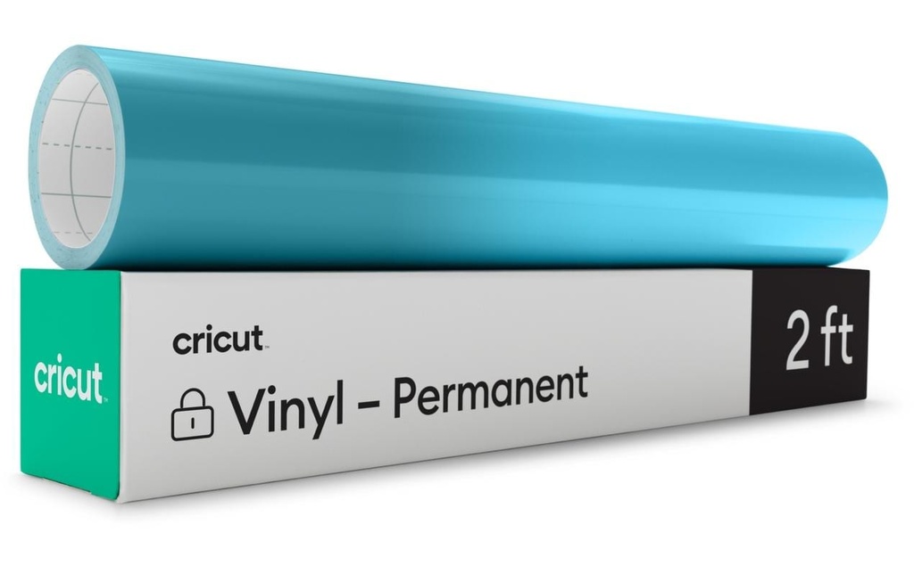 Cricut Film de vinyle Activé par la chaleur 30 x 60 cm, turquoise/bleu clair