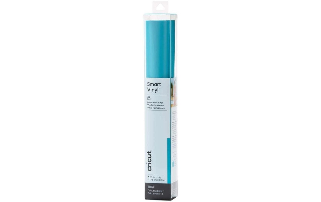 Cricut Film de vinyle Smart Permanent 33 x 91.4 cm, 1 Pièce/s, Aqua