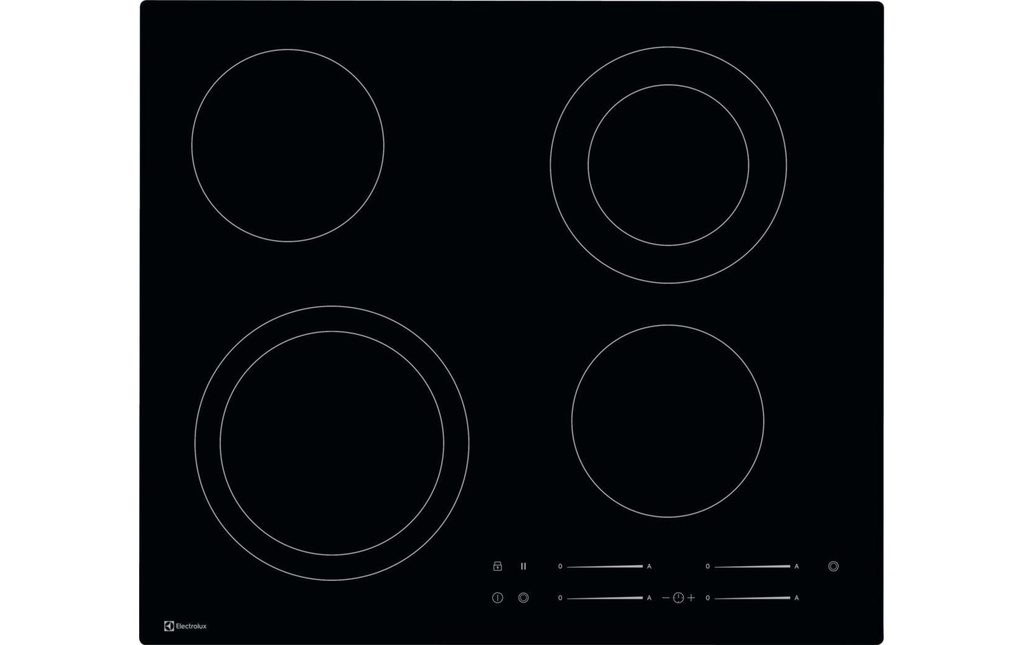 Electrolux Plaque de cuisson en vitrocéramique GK58TSO Affleurant