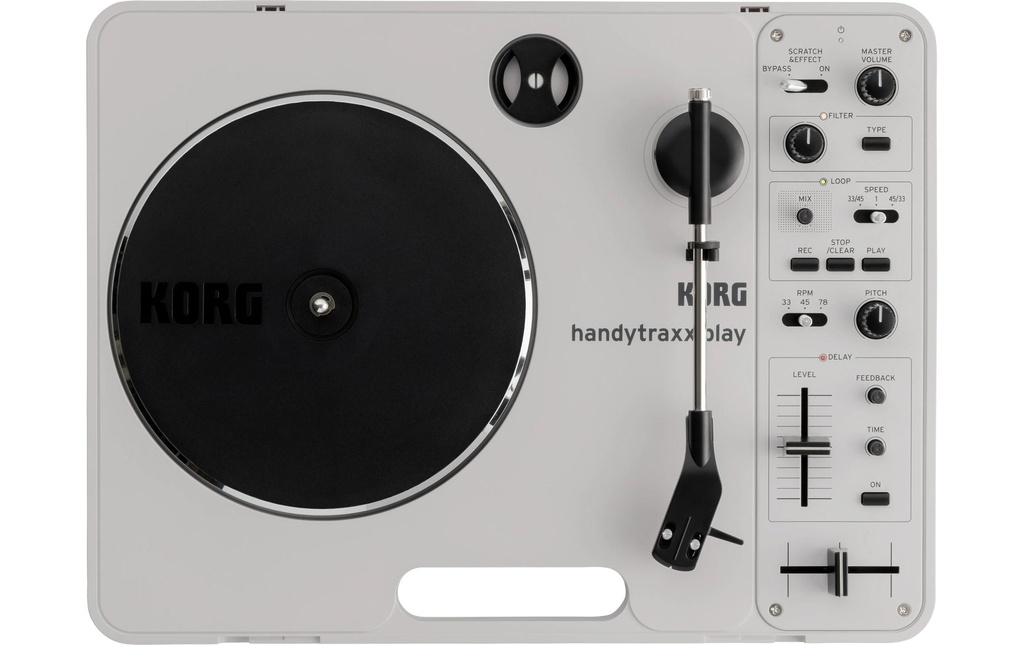 Korg Tourne-disque handytraxx play Argenté